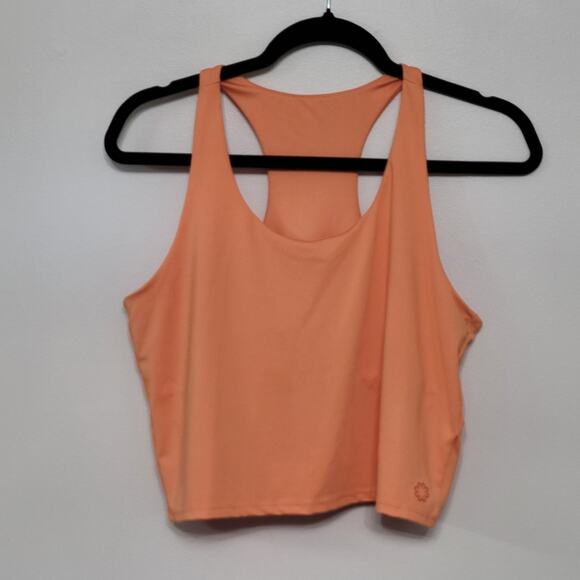 Pro Player Women’s Orange Capri Leggings M & Tank Top L Set Moisture Wicking - Picture 2 of 9